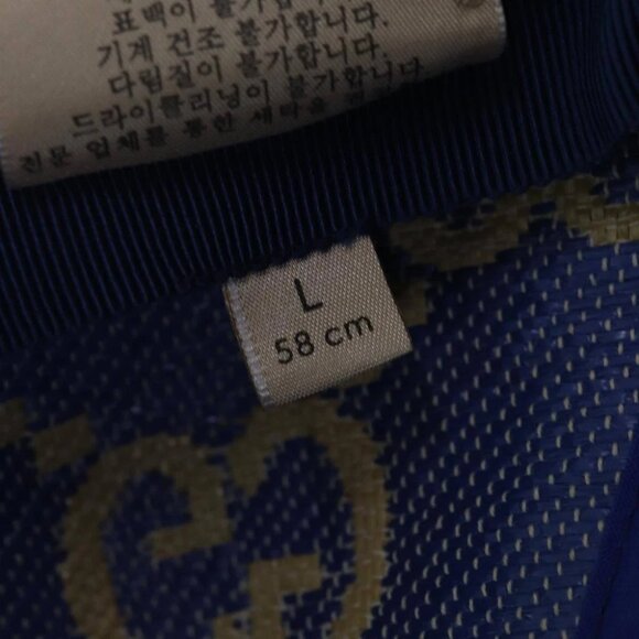 GUCCI Cap GG Canvas Raffia L size Beige 701713 Auth am6474V - Picture 13 of 16